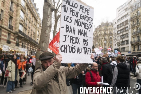 Manifestation du 7 mars 2023 contre la reforme des retraites -Paris