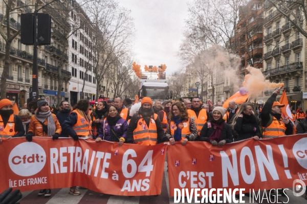 Manifestation du 7 mars 2023 contre la reforme des retraites -Paris