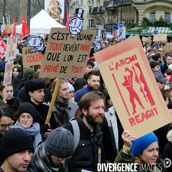 6 éme journée de manifestation contre le projet de réforme des retraites