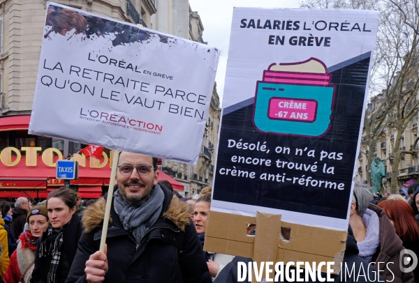 6 éme journée de manifestation contre le projet de réforme des retraites