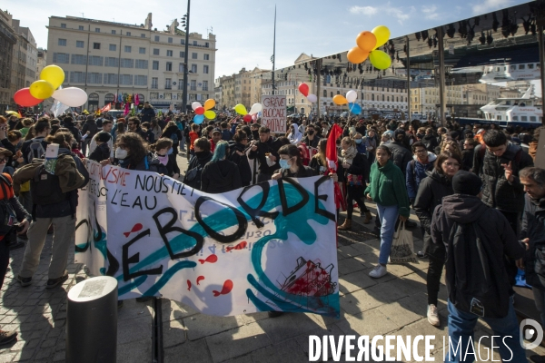 Sixième manifestation contre la réforme des retraites à Marseille