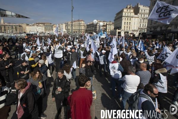 Sixième manifestation contre la réforme des retraites à Marseille