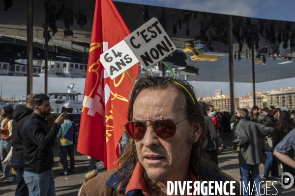 Sixième manifestation contre la réforme des retraites à Marseille