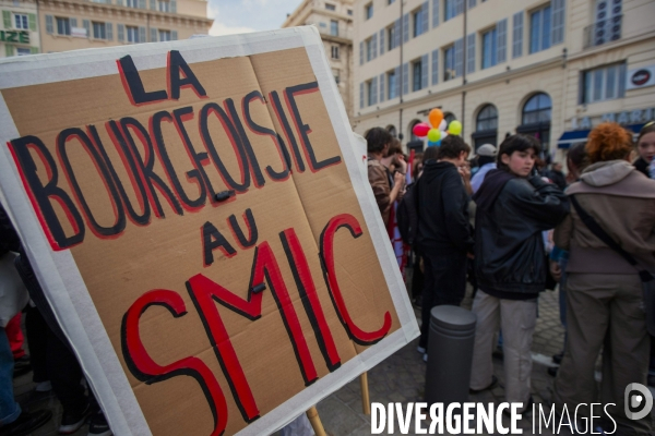 Sixième manifestation contre la réforme des retraites à Marseille