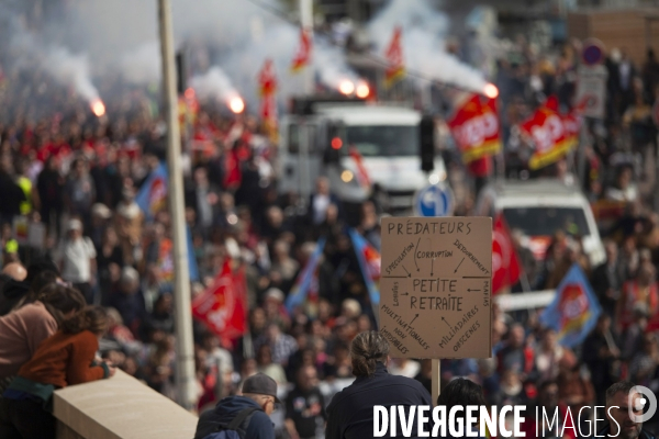 Sixième manifestation contre la réforme des retraites à Marseille