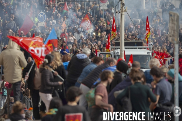 Sixième manifestation contre la réforme des retraites à Marseille