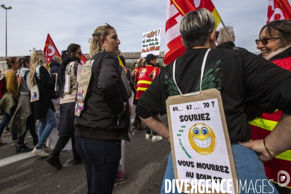 Sixième manifestation contre la réforme des retraites à Marseille