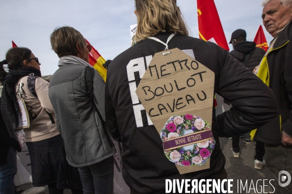 Sixième manifestation contre la réforme des retraites à Marseille