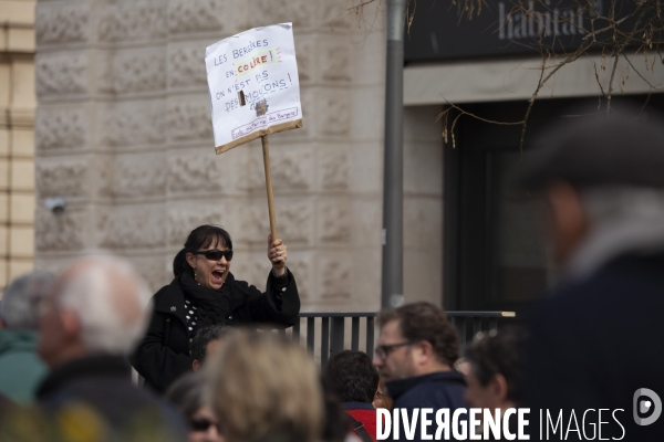 Sixième manifestation contre la réforme des retraites à Marseille