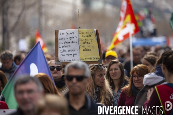 Sixième manifestation contre la réforme des retraites à Marseille