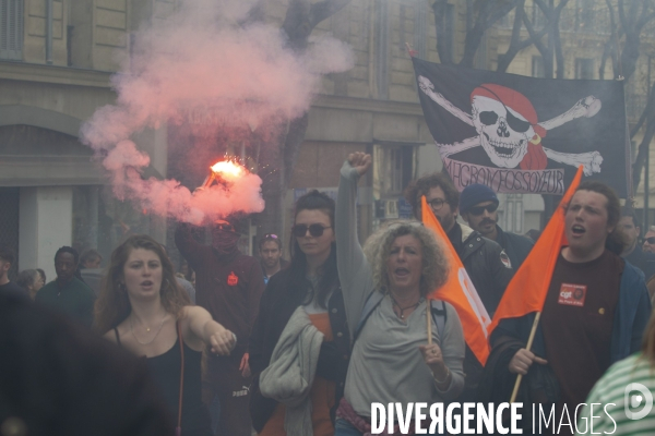 Sixième manifestation contre la réforme des retraites à Marseille