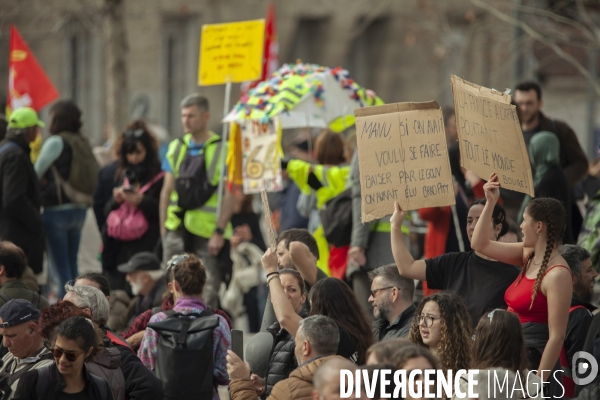 Sixième manifestation contre la réforme des retraites à Marseille