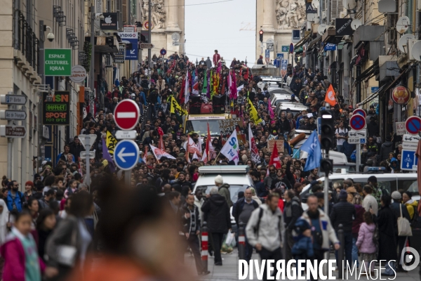 Sixième manifestation contre la réforme des retraites à Marseille