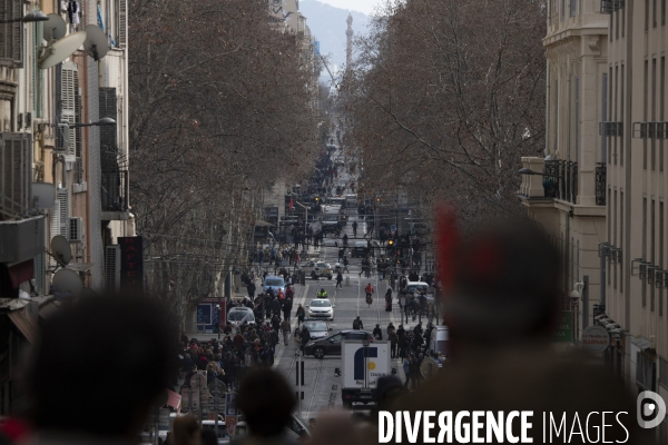 Sixième manifestation contre la réforme des retraites à Marseille