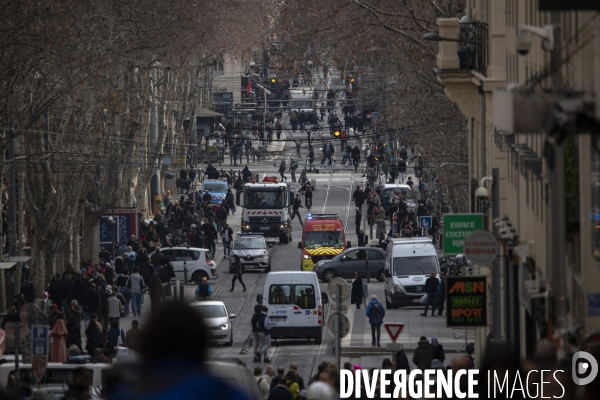 Sixième manifestation contre la réforme des retraites à Marseille