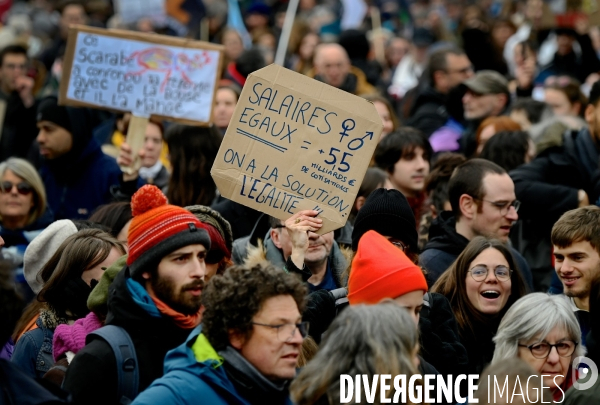 Manifestation intersyndicale contre la reforme des retraites