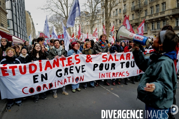 Manifestation intersyndicale contre la reforme des retraites