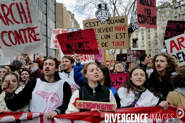 Manifestation intersyndicale contre la reforme des retraites