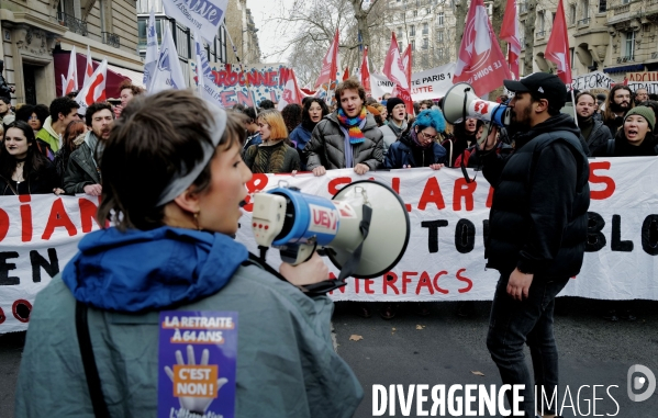 Manifestation intersyndicale contre la reforme des retraites