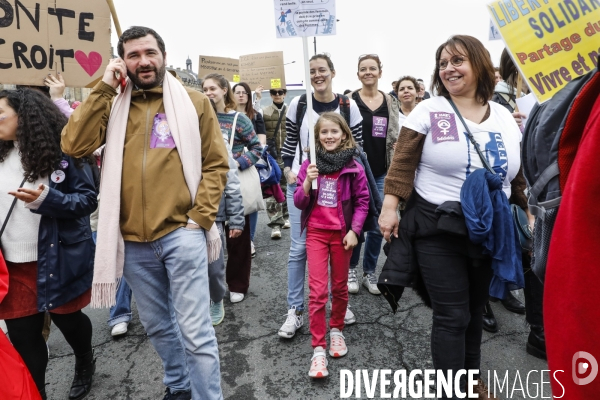 Bordeaux, journée internationale de lutte pour les droits des Femmes.