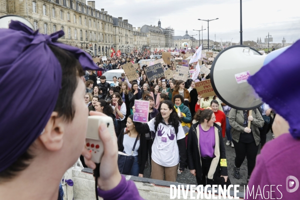 Bordeaux, journée internationale de lutte pour les droits des Femmes.