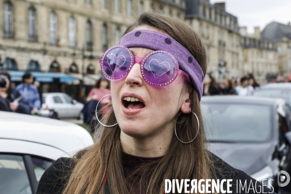 Bordeaux, journée internationale de lutte pour les droits des Femmes.