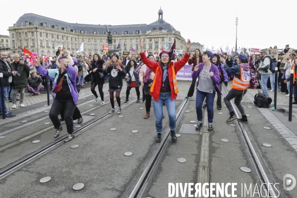 Bordeaux, journée internationale de lutte pour les droits des Femmes.