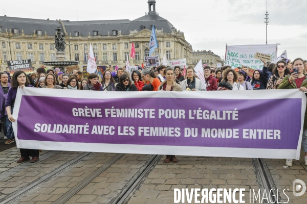 Bordeaux, journée internationale de lutte pour les droits des Femmes.