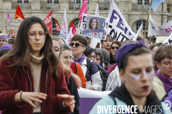 Bordeaux, journée internationale de lutte pour les droits des Femmes.