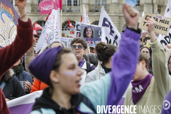 Bordeaux, journée internationale de lutte pour les droits des Femmes.