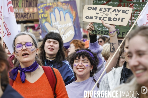Bordeaux, journée internationale de lutte pour les droits des Femmes.