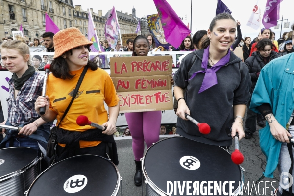 Bordeaux, journée internationale de lutte pour les droits des Femmes.