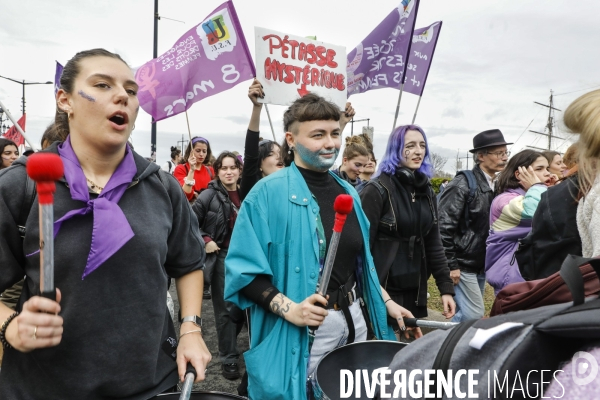 Bordeaux, journée internationale de lutte pour les droits des Femmes.