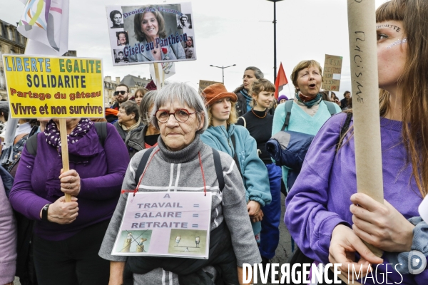 Bordeaux, journée internationale de lutte pour les droits des Femmes.