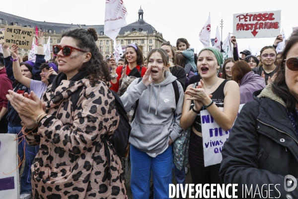 Bordeaux, journée internationale de lutte pour les droits des Femmes.