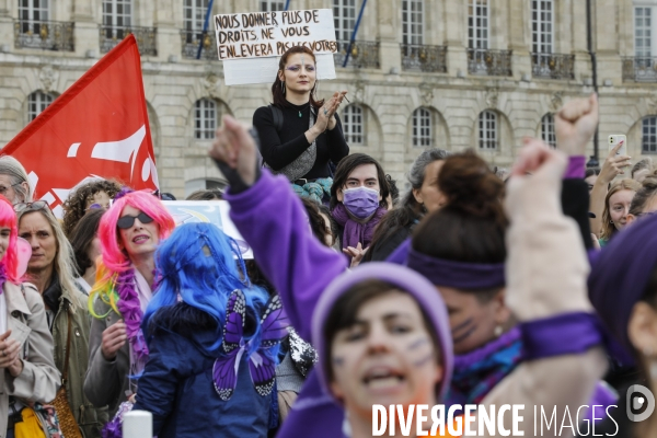 Bordeaux, journée internationale de lutte pour les droits des Femmes.