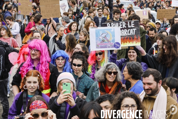 Bordeaux, journée internationale de lutte pour les droits des Femmes.