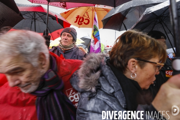 Bordeaux, 6 ème manifestation unitaire  contre la réforme des retraites.