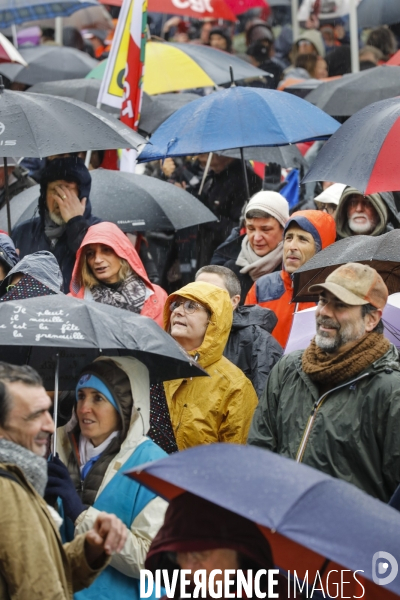 Bordeaux, 6 ème manifestation unitaire  contre la réforme des retraites.