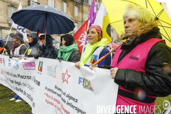 Bordeaux, 6 ème manifestation unitaire  contre la réforme des retraites.