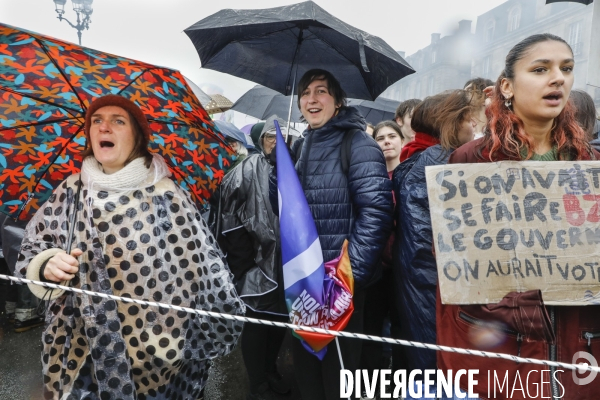 Bordeaux, 6 ème manifestation unitaire  contre la réforme des retraites.