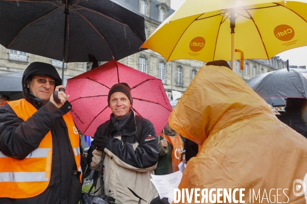 Bordeaux, 6 ème manifestation unitaire  contre la réforme des retraites.