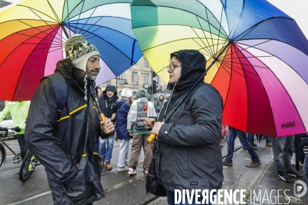 Bordeaux, 6 ème manifestation unitaire  contre la réforme des retraites.