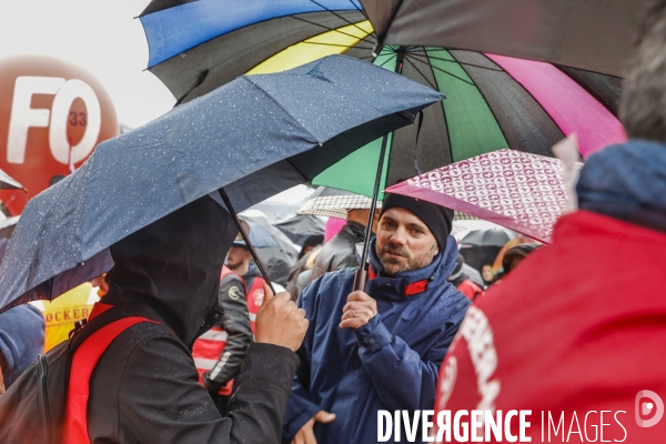 Bordeaux, 6 ème manifestation unitaire  contre la réforme des retraites.