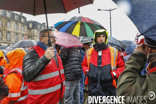 Bordeaux, 6 ème manifestation unitaire  contre la réforme des retraites.