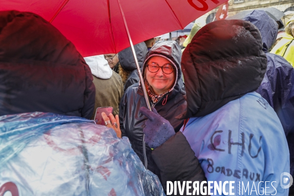 Bordeaux, 6 ème manifestation unitaire  contre la réforme des retraites.