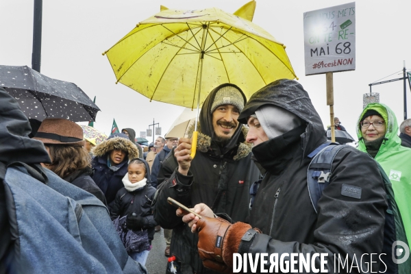 Bordeaux, 6 ème manifestation unitaire  contre la réforme des retraites.