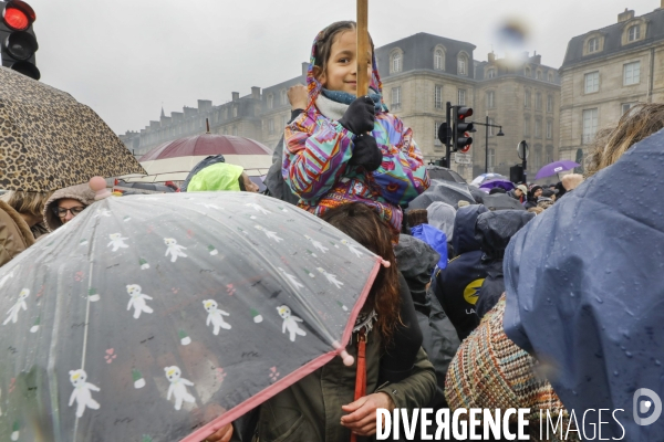 Bordeaux, 6 ème manifestation unitaire  contre la réforme des retraites.