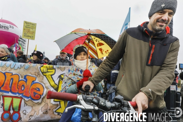 Bordeaux, 6 ème manifestation unitaire  contre la réforme des retraites.