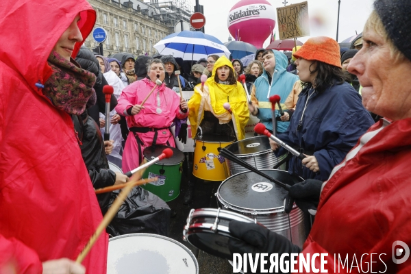 Bordeaux, 6 ème manifestation unitaire  contre la réforme des retraites.